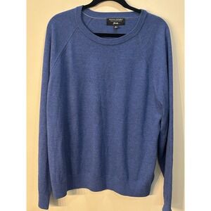 Banana Republic Men's XL Blue Crewneck‎ Sweater – Italian Merino Yarn by Baruffa